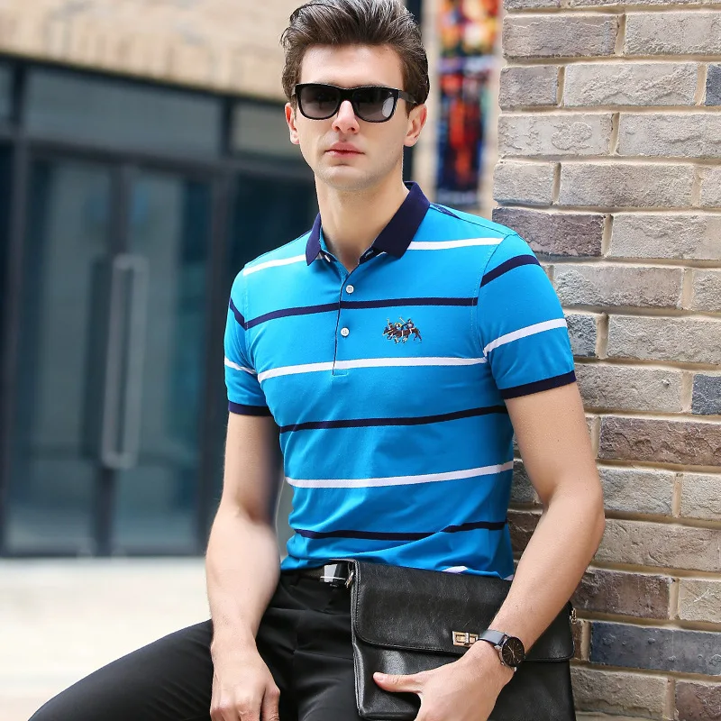 Nouveau Hommes de Marque рубашка поло для мужчин поло Hommes Coton Courtes chemise Marques maillots golftennis Livraison