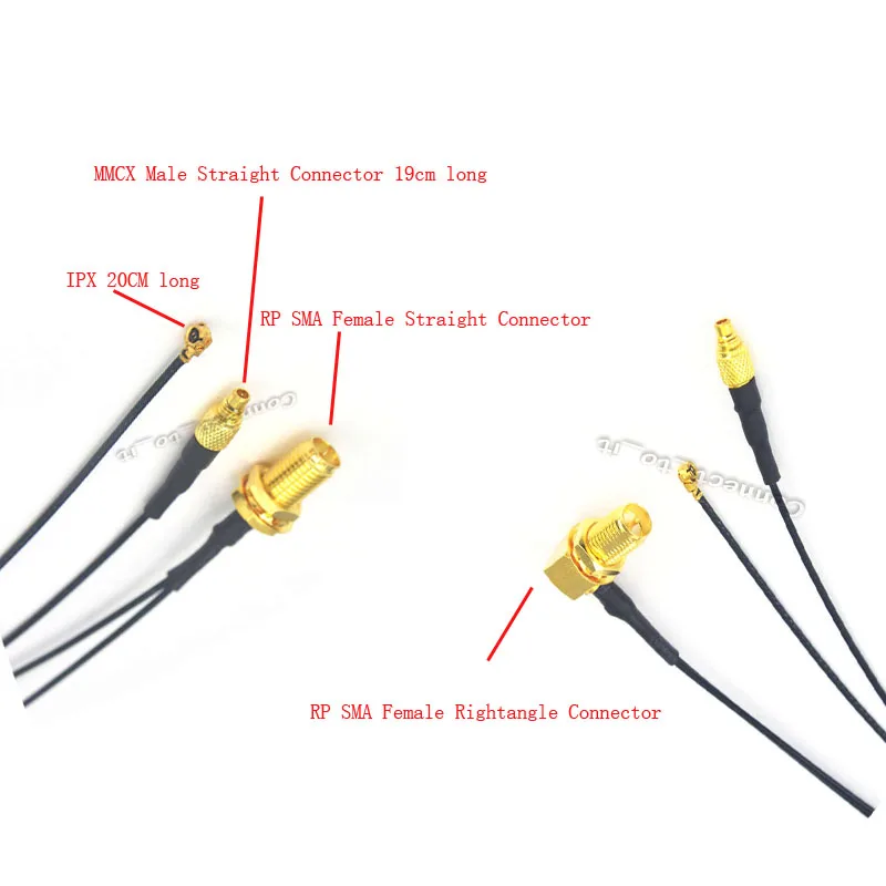Удлинительный Кабель адаптер SMA Series RP с гнездом на штырь MMCX + фоторазъем RF Coax 19 см 20
