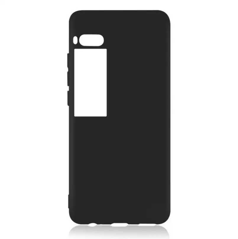Силиконовый чехол из ТПУ для Meizu Pro 7 Pro7 прозрачный и матовый однотонный мягкий