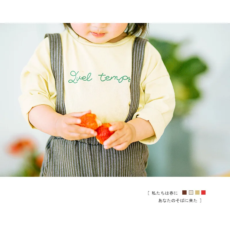 Baby Shirt Long Sleeve Letter Printing Toddler Boys And Girls Irregular Cotton 2018 New Autumn Children's Clothing | Детская одежда