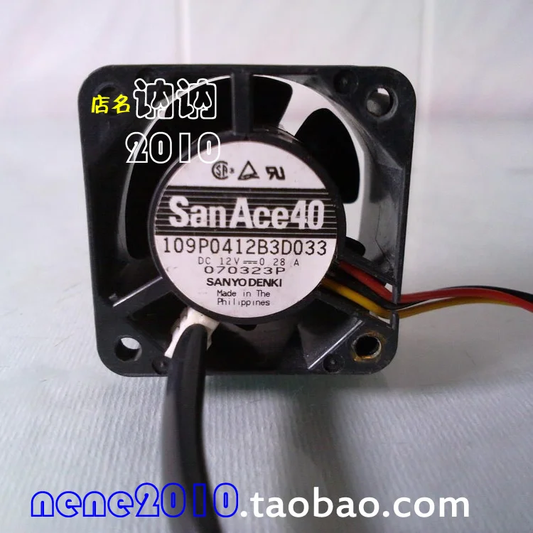 Высокоскоростной вентилятор sanyo 4028 4 см p0412b3d033 12 В 0 28 А 40*40 109*20 мм от сервера