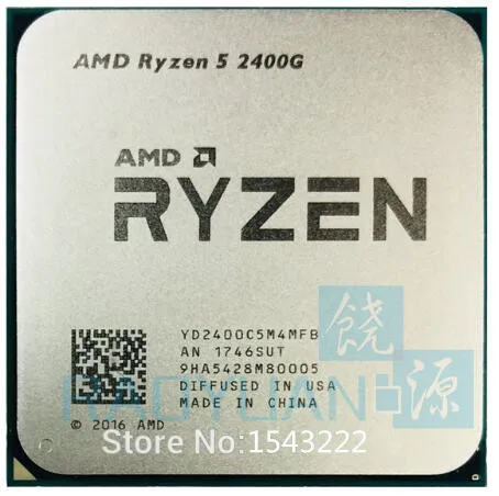Новый AMD Ryzen 5 2400G R5 2400 г с Radeon RX Vega 11 Графика 4 Core Вентилятор охлаждения 3 6G 65 W