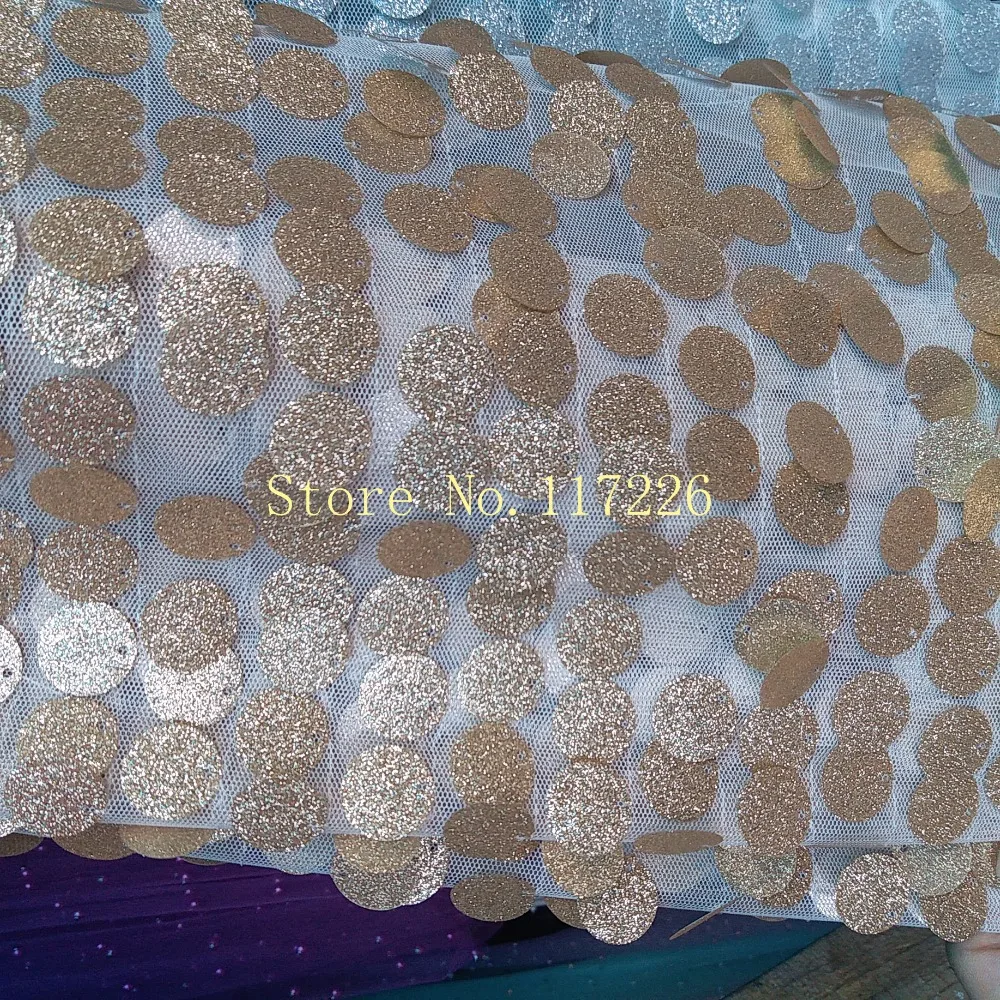 Горячая Распродажа новинка французская кружевная ткань с большими блестками