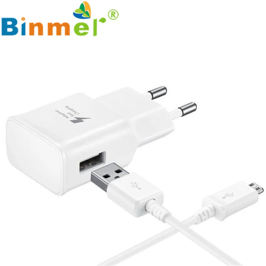 Абсолютно новое 100% оригинальное 5V2A Micro USB EU Адаптивное быстрое зарядное
