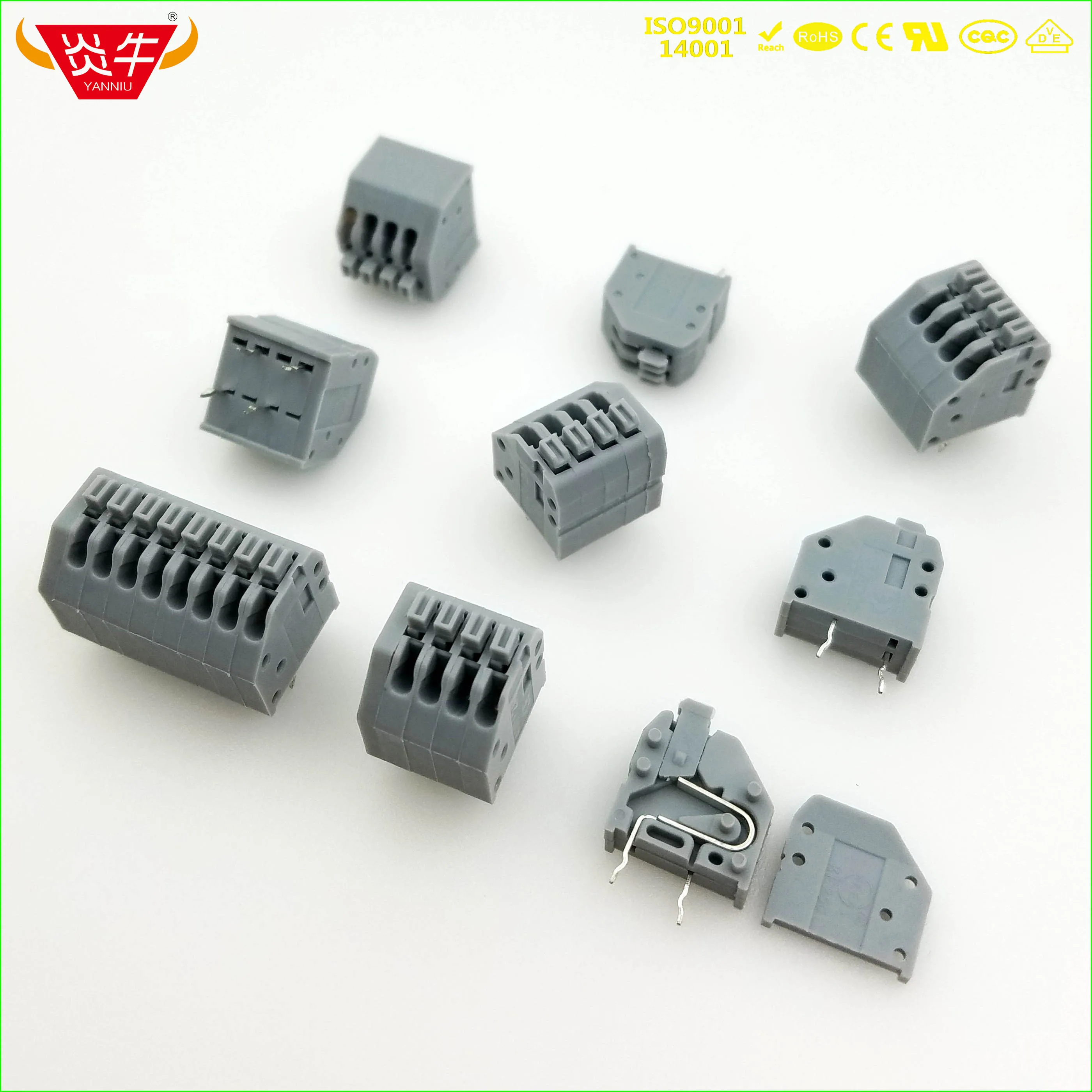 KF250 2,54 2P~ 12P PCB Пружинные клеммные блоки DG250 2,54 мм 2PIN~ 12PIN PTSA 0,5/2-2,5-Z-1990009 PHOENIX свяжитесь с DEGSON KEFA