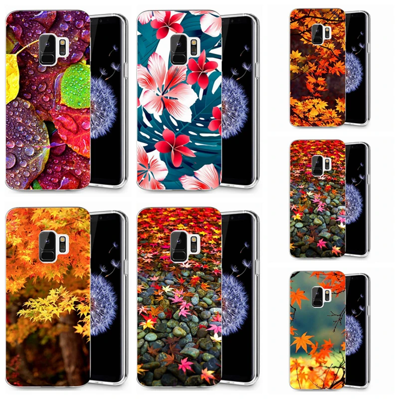 Для Samsung Galaxy S9 S9Plus S8 Plus S7 edge Note 8 J230 J500 J720 A3 A5 2016 TPU силиконовый чехол с цветочным