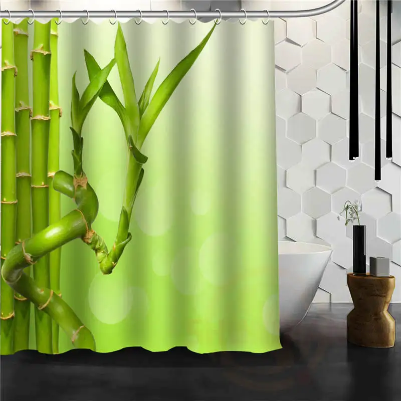 Изготовленный на заказ красивый бамбук бамбуковый лес ванная комната занавеска