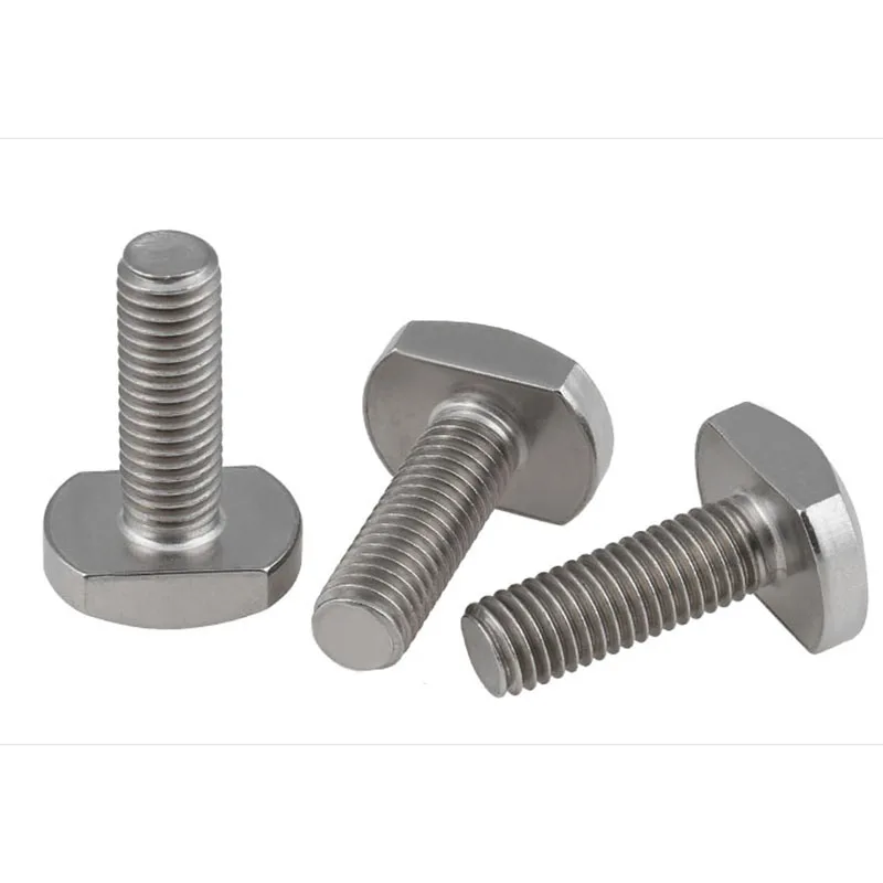 304 T Bolt Slot Shaped Platen винт GB3 M6 10 шт|Дверные зажимы из нержавеющей стали| |