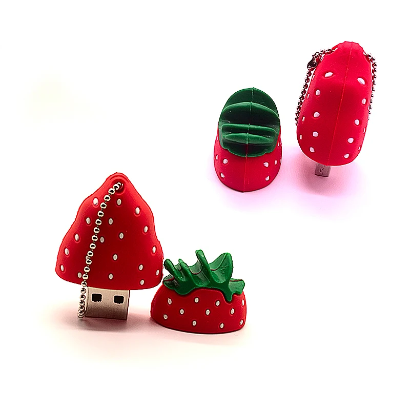 Милый флеш накопитель с клубничкой usb 2 0 32 ГБ 64 16 8 4 Гб|USB флэш-накопители| |