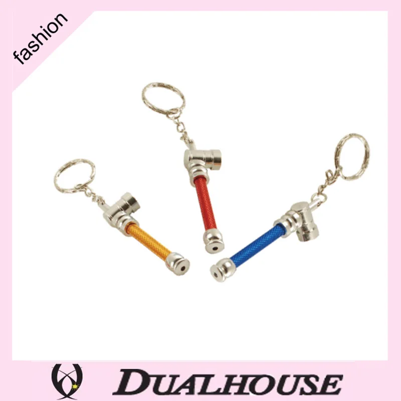 Дешевый алюминиевый брелок для табака трубка курения цветная курительная