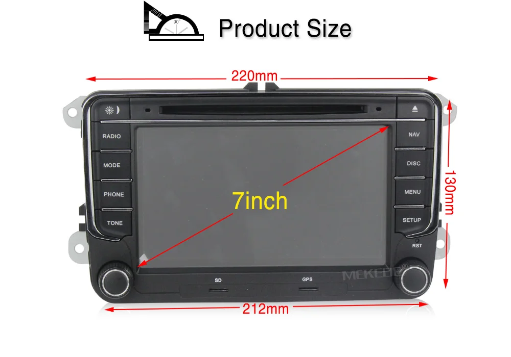 Немецкая панель! 7 дюймов 2din android8.1 Автомобильный gps dvd-плеер для VW golf 5 6 passat b6 Skoda Octavia/Fabia/Rapid/Yeti/Superb