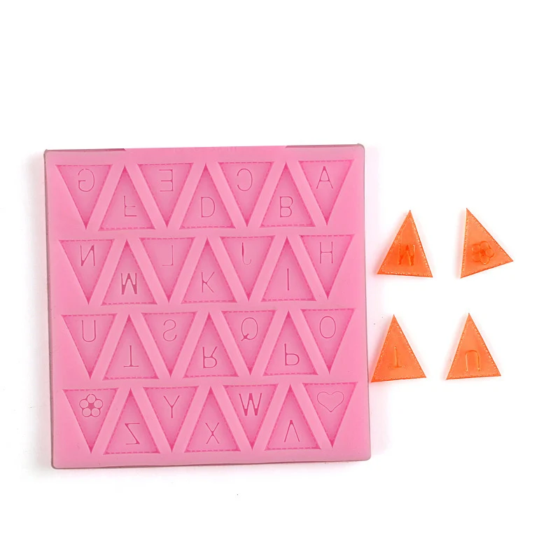 Alphabet Letters Silicone Mold Flag Design Chocolate Fondant Cake Decorating Tools Bakeware Accessories Random Color | Дом и сад