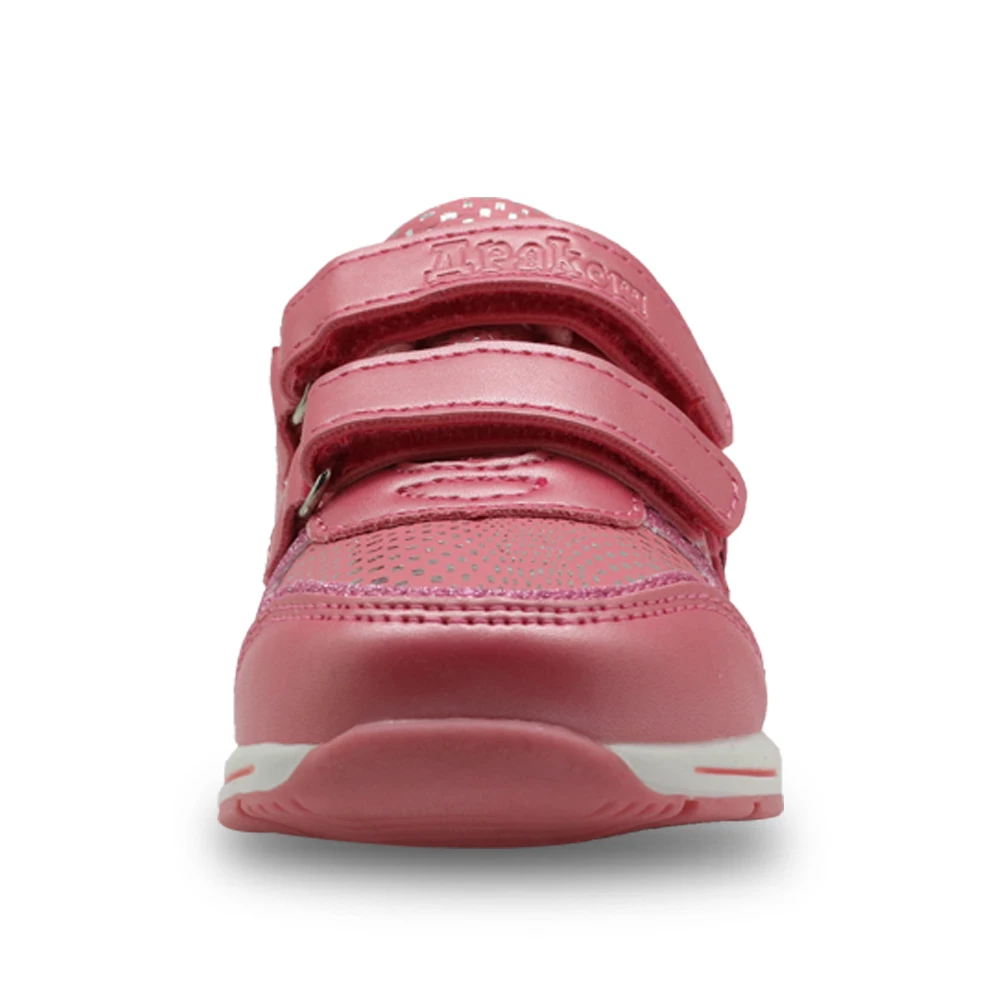 Apakowa Children Shoes Spring Sport Girl New Breathable Pu Leather Kids Anti-Slippery Flats Sneakers Toddler EU Size 19-24 | Детская