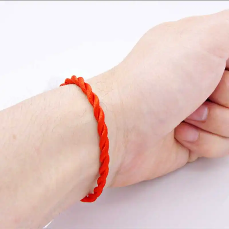 Модный женский браслет классический ручной работы с Красной веревкой 1