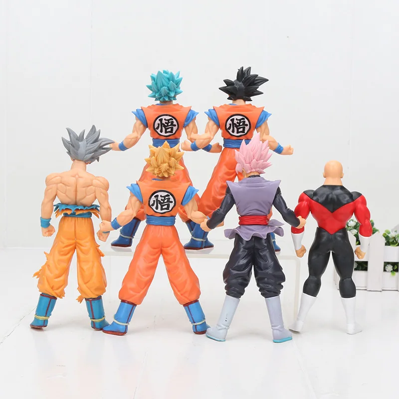 18 см Dragon Ball супер ультра инстинкт Гоку Супер Саян Роза Гоку черный Jiren Broly Brolyi ПВХ фигурка игрушки