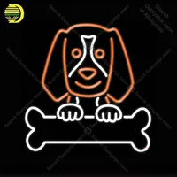 Dog and Bone Neon Sign Real Glass Tube Handmade neon light Sign Advertise Display Decor Wall Hotel club Iconic Neon Light Lamps