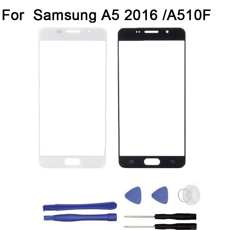 10 шт./лот для Samsung Galaxy A3/A5/A7 2016 A310F A510F A710F Переднее стекло сенсорный экран Сенсорная