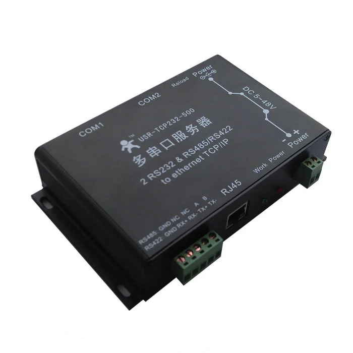 Сервер последовательных устройств 2 порта RS232 и 1 RS485/422 к ETHERNET DHCP DNS конвертер modbus TCP