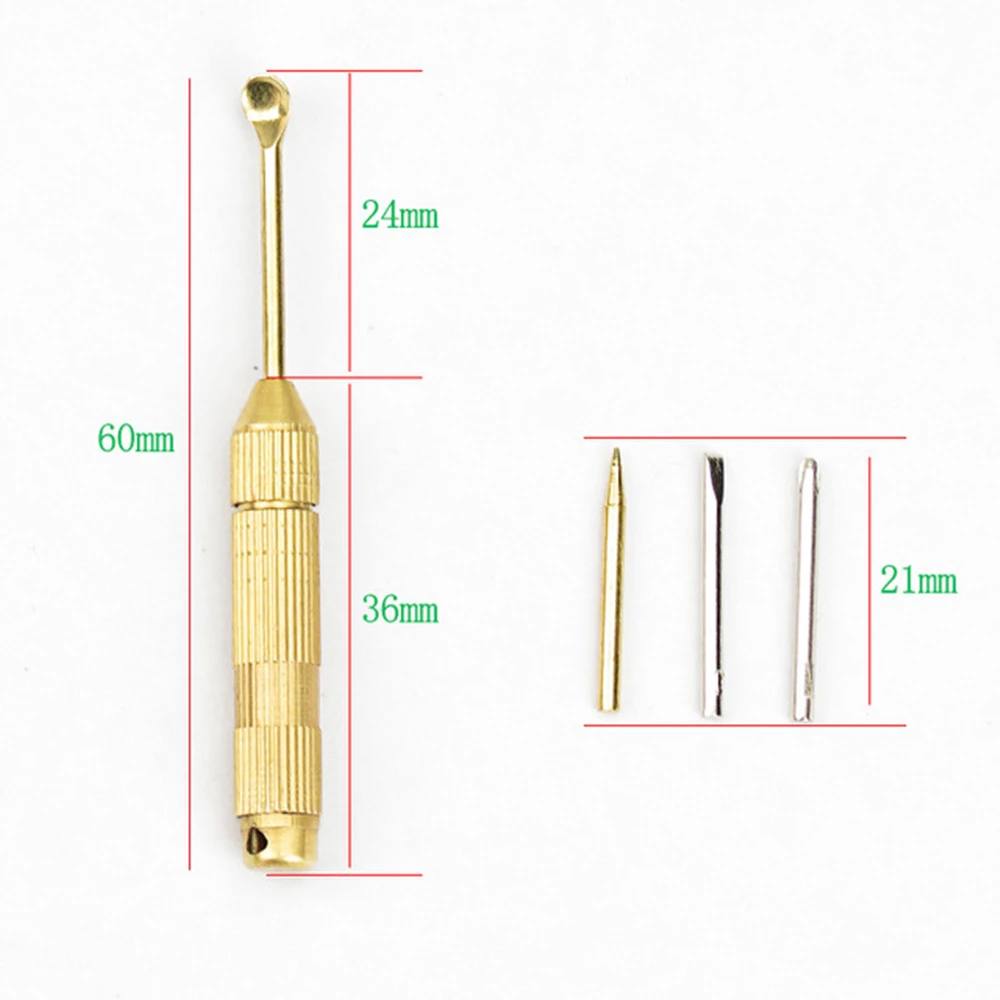 4 in 1 Mini Multification Screwdriver Set Portable Toothpick Ear Pick Keychain Screwdriver Slotted Phillips DIY Hand Tool