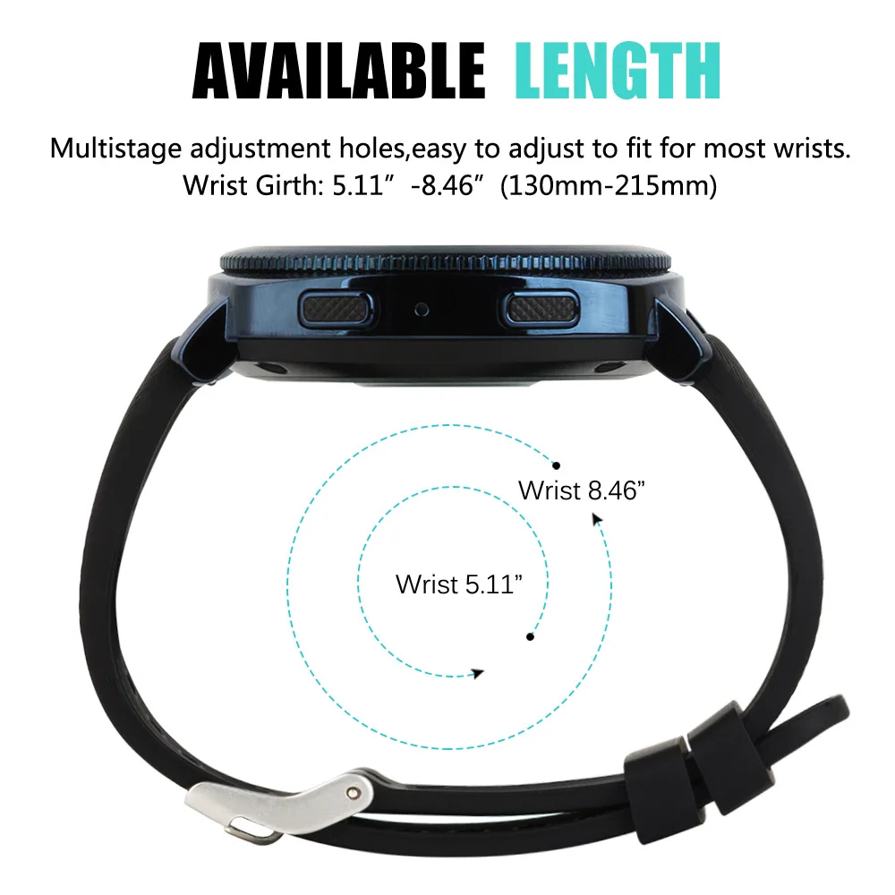 6 шт. Набор сменных наручных часов для Samsung Gear Sport/Samsung S2 Classic/Garmin Vivoactive 3/Amazfit