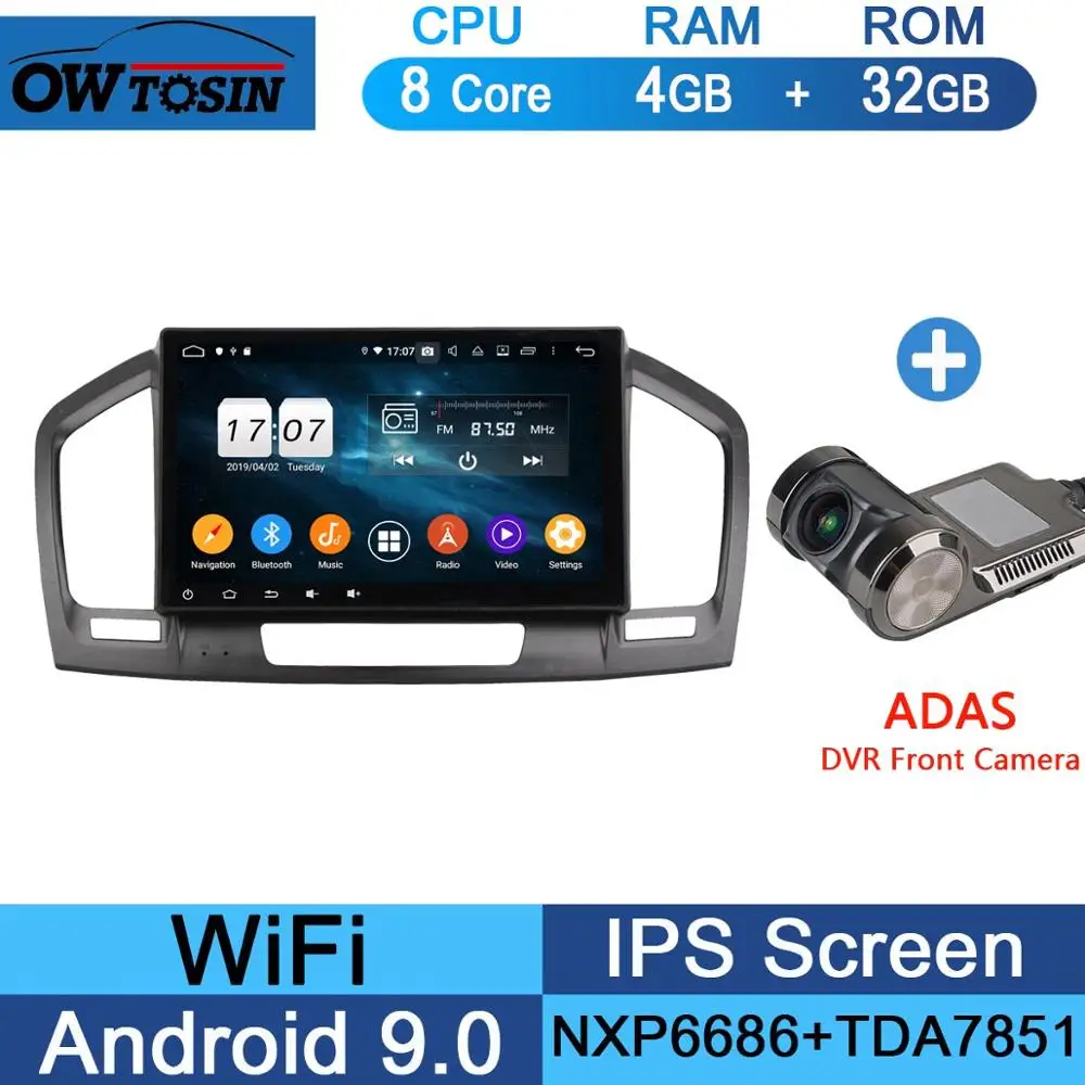 32G Adas Camera 10," 8 Core 4G+ 64G Android 9,0 Автомобильный DVD плеер для Opel Vauxhall Opel Insignia 2008 2009 2010 2011 2012 2013 gps Navi Радио попугай BT - Цвет: 32G Adas Camera