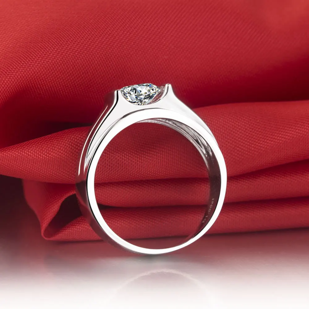 1Ct Splendid Wedding Men Ring High Quality 925 Sterling Silver Male | Rings