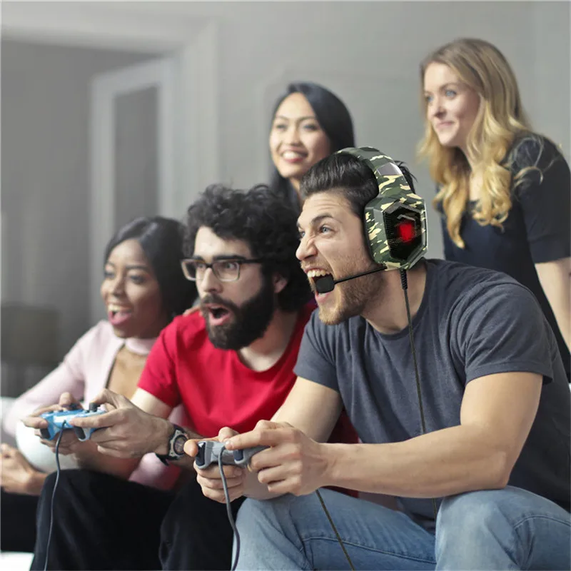 LEORY K8 PS4 3,5 m Игровые наушники RGB светодиодный светильник Hi-Fi стерео наушники с шумоподавлением микрофон