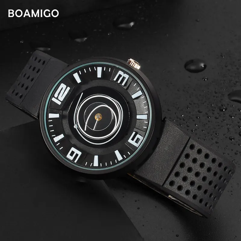 BOAMIGO Брендовые Часы для пары модные креативные простые дизайнерские кварцевые