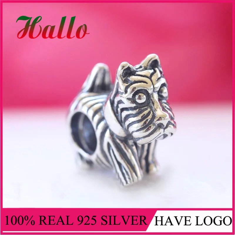 Joyas de plata 925 пробы Серебряный Скотти очаровательные бусины подходят