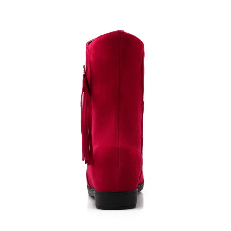 Женские Ботильоны на каблуке повседневные ботинки с круглым носком и пряжкой