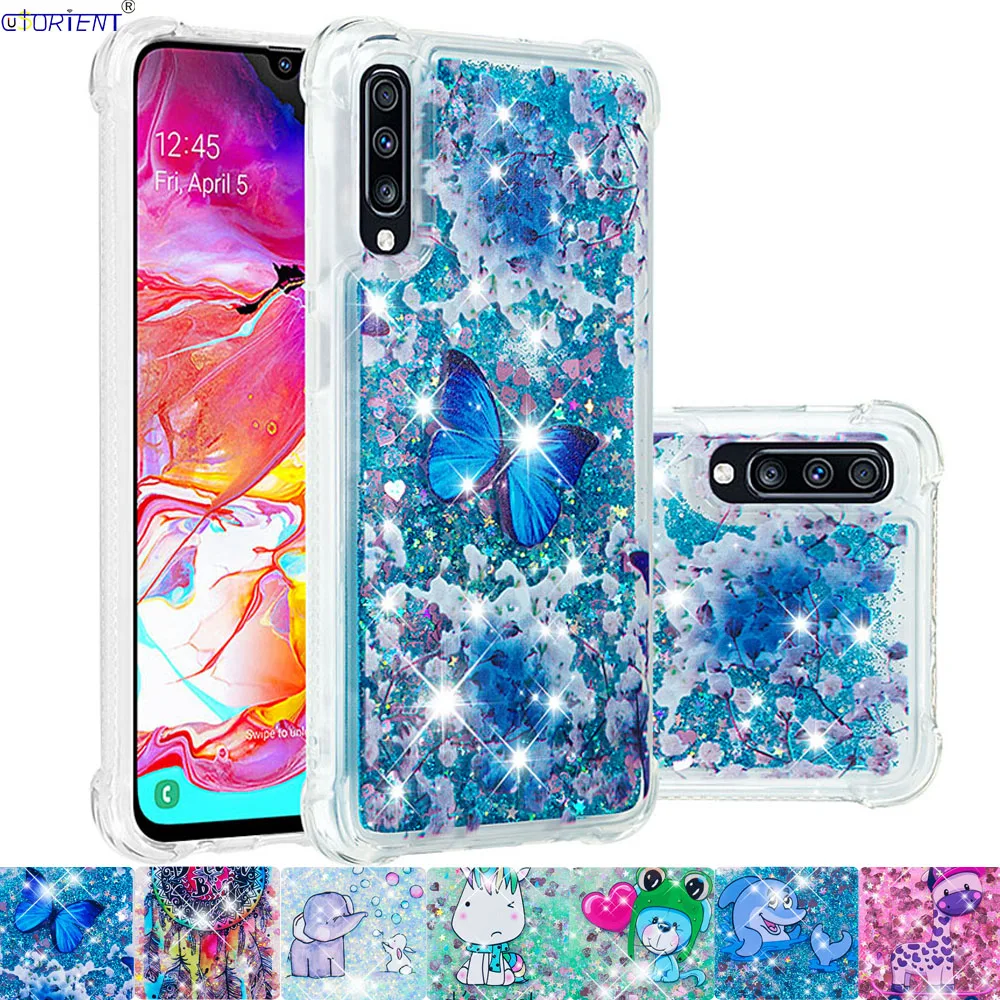 Для Samsung Galaxy A70 Bling Glitter Dynamic Quicksand Liquid чехол бампер SM A705FN/DSM A705FN/DS|Бамперы| |