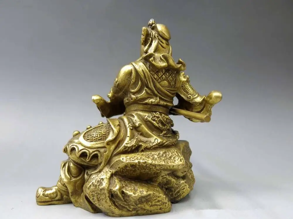 5 Китайский медный Дракон Guan Gong Yu Статуэтка воина | Дом и сад