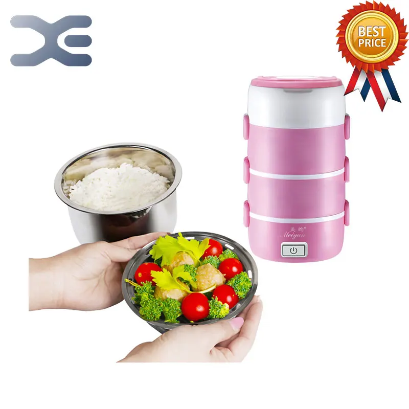 2.2L маленькая бытовая техника круглая Мини рисоварка 4 слоя электрическая коробка