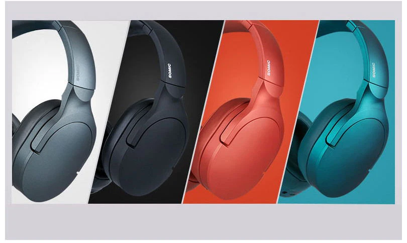 SOMIC SC2000 беспроводные наушники Bluetooth гарнитура наушники регулируемые наушники с микрофоном для ПК мобильного телефона Mp3 ноутбука