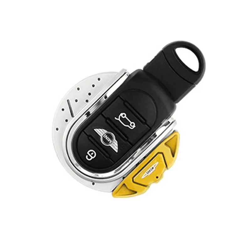 yellow jcw Для Mini Cooper чехол для брелка с ключом F54 F55 F56 F57 F60 брелок аксессуары для автомобиля - Название цвета: yellow jcw