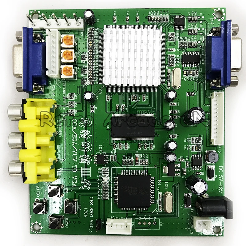 GBS 8200 Video Converter CGA / EGA YUV RGB для VGA Game De Arcade Jamma Monitor LCD|Игры с монетами| |
