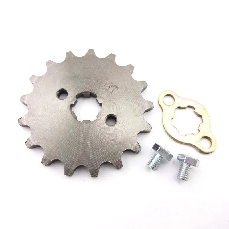 XLSION 420 17 Tooth 17mm ID Front Engine Sprocket Chain Roller Wheel For 50cc-160cc Horizontal ATV Pit Dirt Bikes | Автомобили и