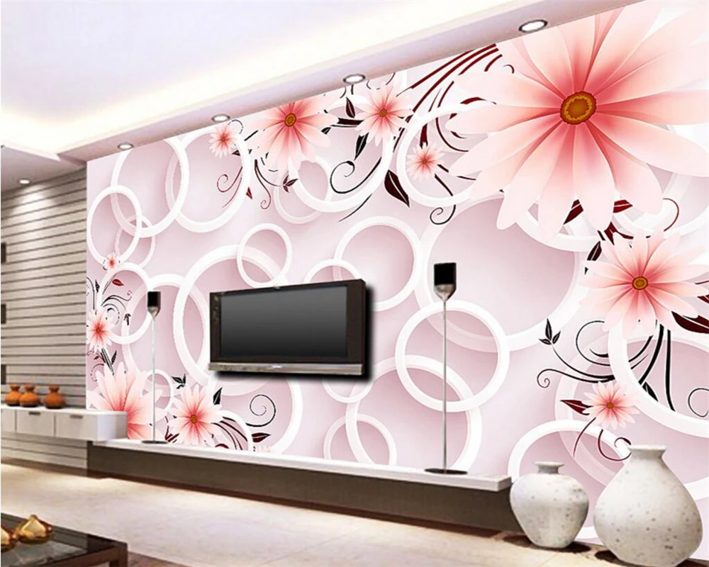 

Beibehang wallpaper for walls 3 d Custom 3D Dream Flower Photo Wallpaper 3D Living Room Home Decoration papel de parede 3d