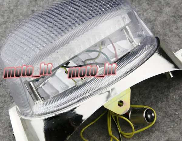 Clear Integrated LED Taillight Turn Signals For Suzuki 1997-2000 GSXR 600 750 &amp 1997 1998 GSXR1100W |