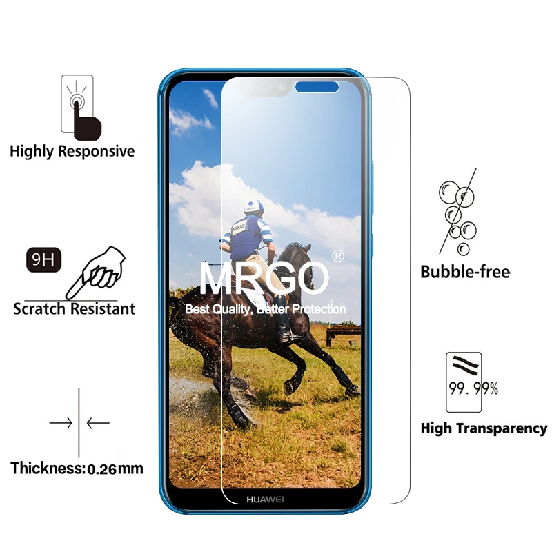 2 шт стекло для huawei P20 Lite Pro протектор экрана 2.5D на телефон защитное закаленное |