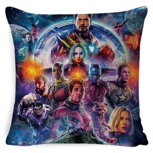 Новые герои компьютерной игры Avengers Alliance 4 кино и ТВ кадры чехол для подушки Чехол Диван дома декоративные супер герой с героями комиксов Марвел, декоративная наволочка для подушки - Цвет: Черный