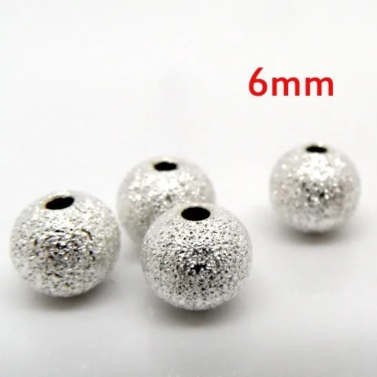 

Free shipping,500 Silver Plated Stardust Spacer Beads 6mm Dia