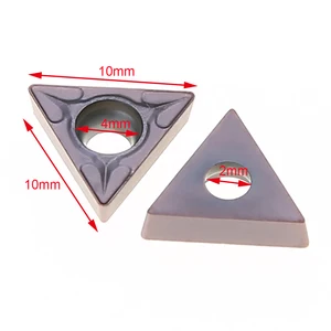 10 шт.кор. прочные твердосплавные пластины TCMT110204TCMT 731 лезвия токарный резец для сверлильного инструмента 10 мм * 10 мм * 2 мм