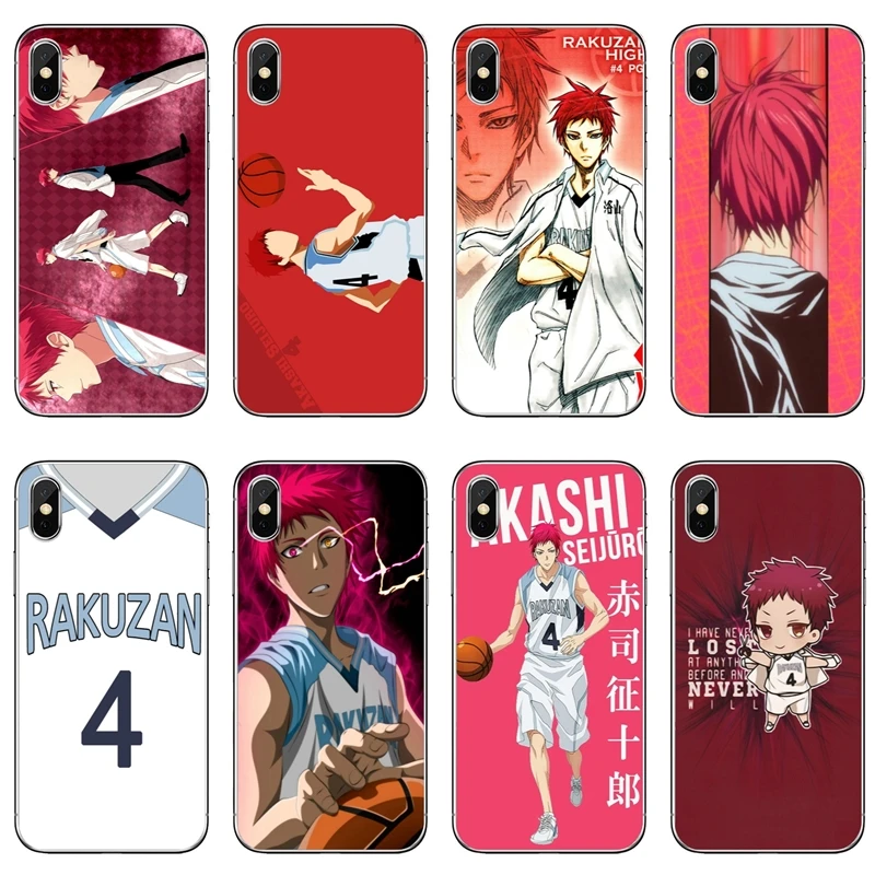 Чехол для телефона kuroko no basket Akashi anime мягкий чехол iPhone 8 7 6s 6 plus XR X XS Max SE 5s 5c 5 4 iPod