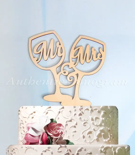 Свадебный Топпер для торта декор торта-Mr &amp Mrs топпер | Дом и сад