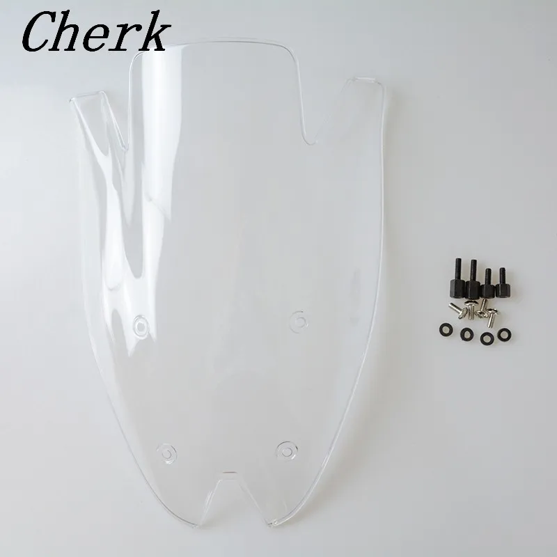 

Clear Motorcycle ABS Windshield Fairing Windscreen Double Bubble Screen For Kawasaki Z1000 2010-2013 12 11