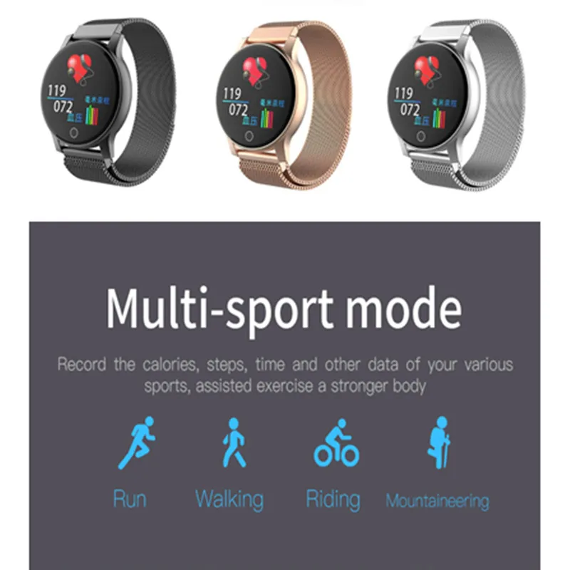 LYKRY R2 Смарт часы для мужчин и женщин Регулируемые яркость спортивные монитор