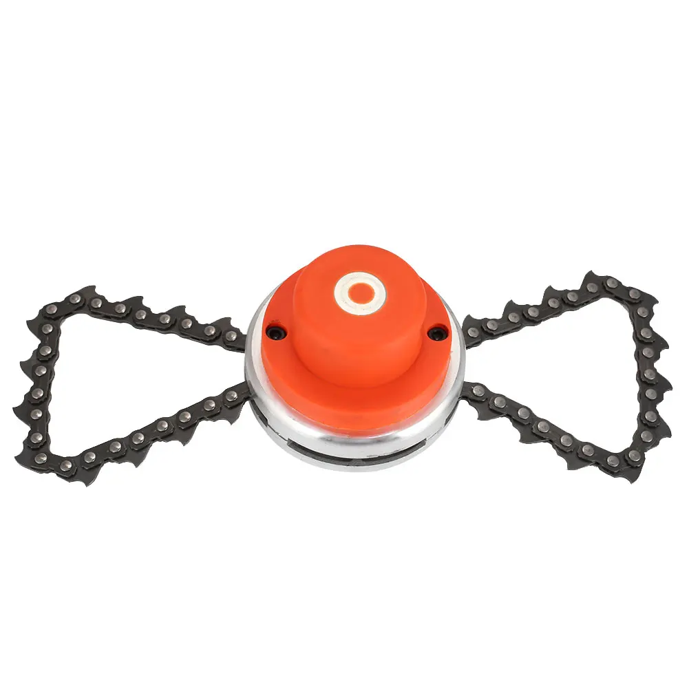 

Garden Trimmer Head Mower Chain Metal Orange Accessories Lawn Machine Home Durable Cutting Bushes Weeder