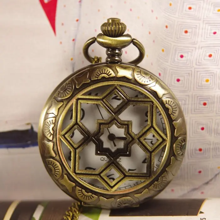 Карманные часы с изображением паутины бронзовые латунные античные wp147 для мужчин