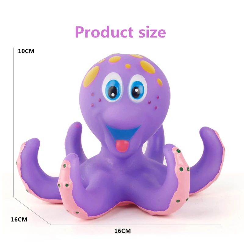 Маленький осьминог игрушки для ванной дети ванная душ плавающий метание кольцо